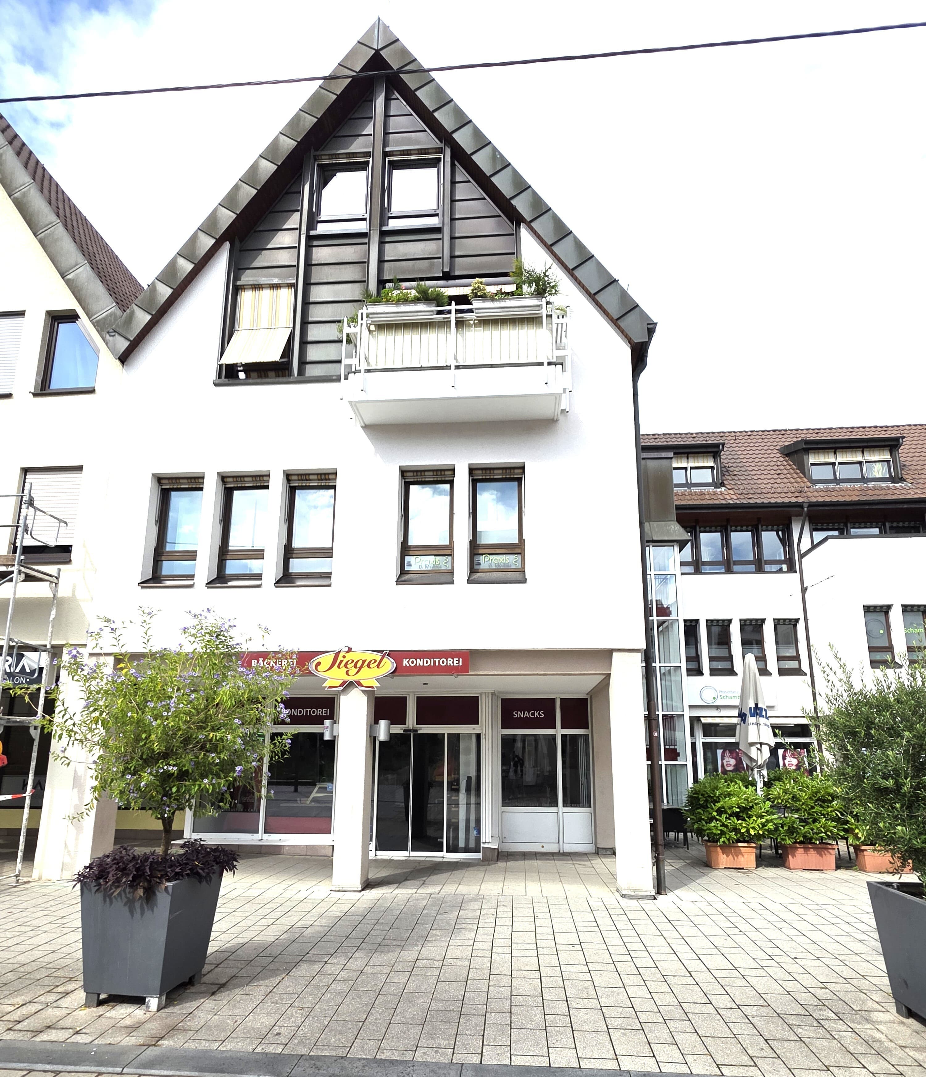 +Ladenfläche mit Schaufensterfront&Terrasse im Stadtzentrum von Kornwestheim+